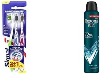 Signal Etkin Temizliği 2+1 Orta Fırçası Men Erkek Sprey Deodorant Xtra Cool 72 Saat Kesintisiz Üstün Koruma 200 Ml ürün görseli 1