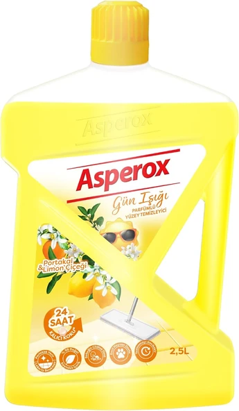 Asperox Gün Işığı Parfümlü Yüzey Temizleyici 2.5 L (6 Paketi) ürün görseli 1