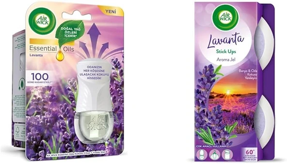 Air Wick Lavanta Esintisi Kombo (Elektrikli + 2 Jel) ürün görseli 1