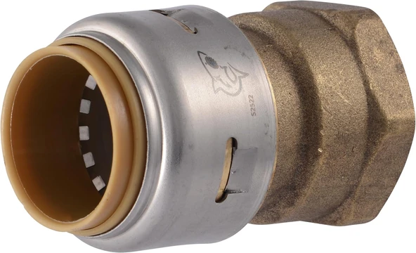 Sharkbite 3/4 X 3/4 İnç Fnpt Adaptörü, Pirinç Tesisat Bağlantı Elemanını Bağlamak İçin İtin, Pex Boru, Bakır, Cpvc, Pe-Rt, Hdpe, Ur088A ürün görseli 1