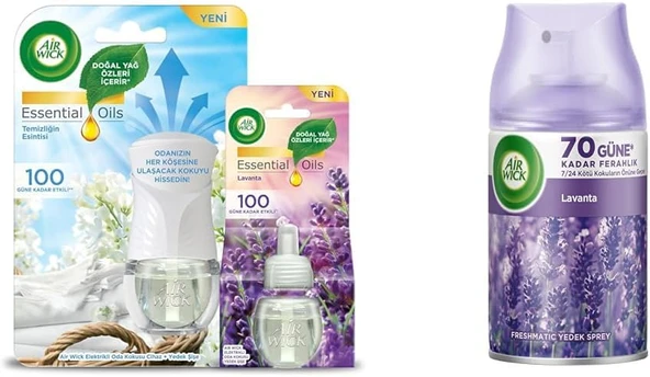 Air Wick Elektrikli Oda Kokusu Lavanta Temizlik Seti ürün görseli 1
