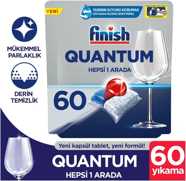 Quantum 60 Kapsül Bulaşık Makinesi Deterjanı Tableti (1 X 60 Kapsül) ürün görseli 1