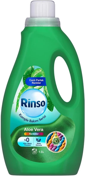 Rinso Sıvı Çamaşır Deterjanı Komple Bakım Serisi Aloe Vera Renkliler İçin 1.5 L ürün görseli 1