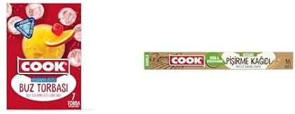 Cook Seti | Buz Torbası, Kendinden Kilitli X1 + Kesilmiş Doğal Pişirme Kağıdı 37X42 Cm, 16'Lı X1 ürün görseli 1