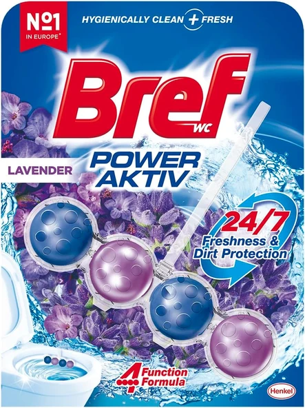 Bref Wc Power Aktiv Tekli Paket Katı Tuvalet Bloğu Lavanta, Lavanta 1 ürün görseli 1