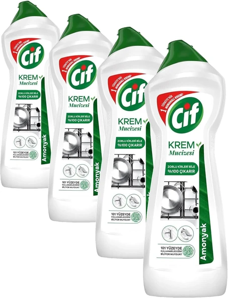 Yeni Nesil Yüzey Temizleyici Amonyak 750 Ml 4Lü Paket ürün görseli 1