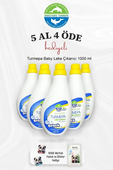 Turmepa Bebek Çıkarıcı 1000 Ml 5 Al 4 Öde Rosie Pamuk ürün görseli 1