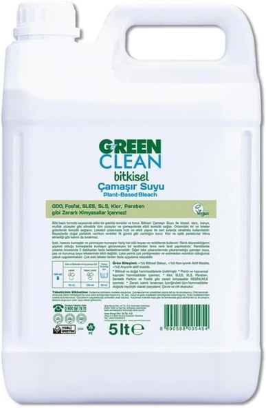 U Green Clean Çamaşır Suyu 5 Litre ürün görseli 1