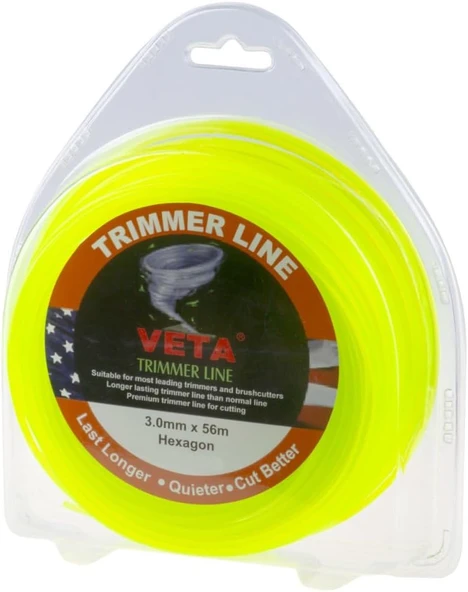 Veta 131483 Tırpan Misina 3.0Mm 56M Sarı 6 Köşe ürün görseli 1