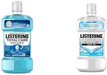 Listerine Stay White 500Ml + Listerine Advanced White 250Ml (2’Li Set) ürün görseli 1