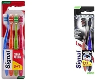 Signal Action 4'Lü (3+1) Yumuşak Fırçası Signal Fırçası Performance Black 2 Kat Yumuşak 31 Gr 1+1 ürün görseli 1