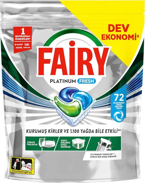 Platinum Fresh Bulaşık Makinesi Kapsülü 72 Yıkama ürün görseli 1