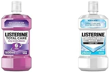 Listerine Total Care 500Ml + Listerine Advanced White 250Ml (2’Li Set) ürün görseli 1