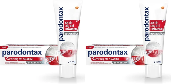 Parodontax Aktif Eti Onarımı Beyazlatıcı Macunu 75 Ml (2 Paketi) ürün görseli 1