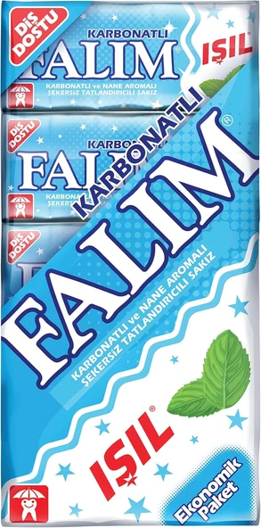 Falım 5'Li Işıl Karbonat Nane Aromalı Şekersiz Sakız 40 Gr ürün görseli 1