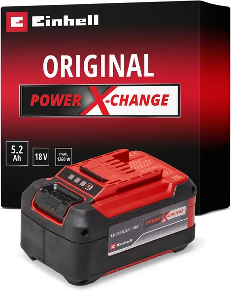 5.2 Ah Akü Power X-Change (Li-Ion Akü, V, 5.2 Ah, Tüm Power X-Change Cihazları Ile Uyumlu) - 4511437 ürün görseli 1