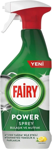 Power Sprey, 3'Ü 1 Arada, Bulaşıklarınız Mutfağınız Için Zahmetsiz Temizlik Parlaklık, Limon Kokulu, 500Ml ürün görseli 1