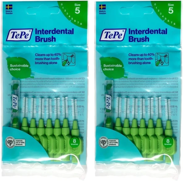 Tepe 0.8 Mm - Yeşi̇l Arayüz Fırçası (1X 6 Adet) (2 Paketi) ürün görseli 1