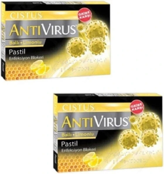 Cistus Antivirus Ballı Limonlu Pastil, 10'Lu 2 Adet ürün görseli 1