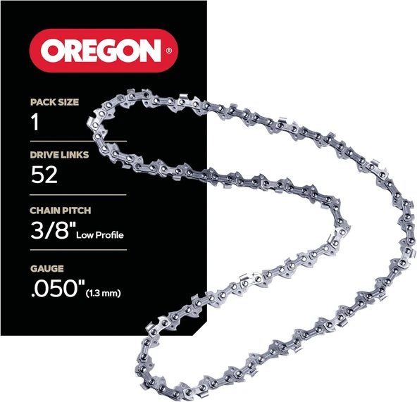 Oregon S52 Advancecut Motorlu Testere Zinciri, 35 Cm Bar, 52 Tahrik Bağlantısı, Echo/Craftsman/Poulan Uyumlu ürün görseli 1