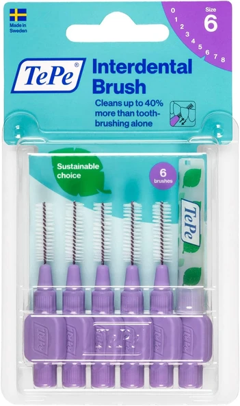Tepe Blister 1.1 Mm - Mor Arayüz Fırçası (1 X 6 Adet) ürün görseli 1