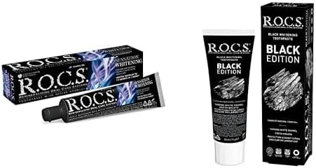 R.O.C.S. Sensation Whitening Beyazlatıcı Macunu (1 X 74 G) Rocs Black Edition Kömür Özleri̇ İle Beyazlatici Di̇ş Macunu - 74G ürün görseli 1