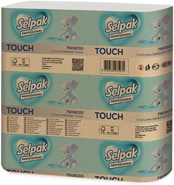 Selpak Professional Touch Z Katlı Kağıt Havlu, 20X24 ürün görseli 1