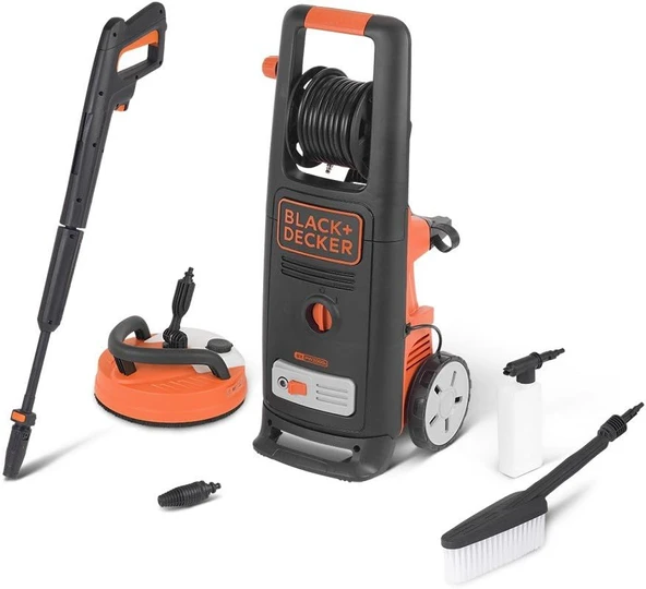 Black+Decker Bxpw2000Pe Patio Cleaner Lüks Sabit Fırçalı Yüksek Basınçlı Yıkama Makinesi (2000 B, 140 Bar, 440 L/H) ürün görseli 1
