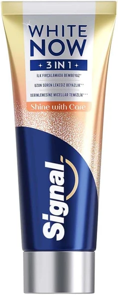 Signal White Now 3In1 Shine With Care Macunu ürün görseli 1