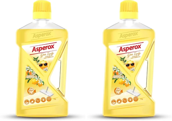 Asperox Gün Işığı Yüzey Temizleyici Portakal & Limon Çiçeği 1000 Ml 2Li Paket ürün görseli 1