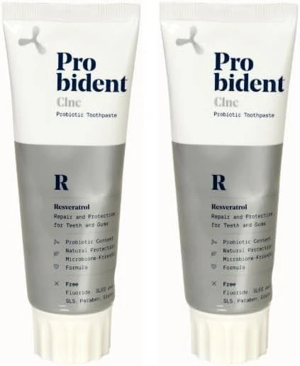 Probident Clinic Doğal Yoğun Bakım Resveratrol Içeren Florürsüz Macunu Anında Beyazlatıcı Etki (2 Paketi) ürün görseli 1