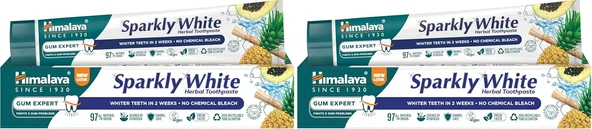 Himalaya Since 1930 Işıltılı Beyazlık Bitkisel Beyazlatıcı Macunu, Florürsüz, Parabensiz, Bitkisel Enzim, 75 Ml 2Li Paket ürün görseli 1