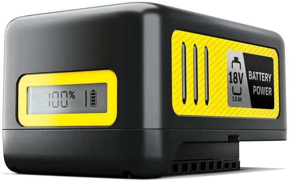 Kärcher 2.445-035.0 V / 5.0 Ah Rechargeable Battery, Black, Yellow, 95.0 Mm*96.0 Mm*142.0 Mm ürün görseli 1