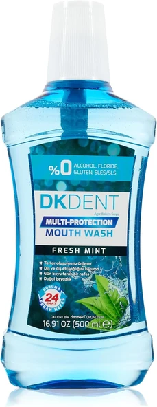 Dermokil Dk Dent Nane Özlü Ağız Bakım Suyu 500 Ml ürün görseli 1