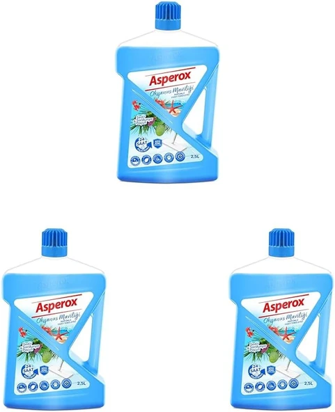 Asperox Okyanus Maviliği Yüzey Temizleyici Sedir & Sardunya Paçuli 2500 Ml (3 Paketi) ürün görseli 1