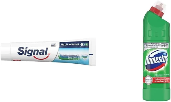 Signal Macunu Üçlü Koruma, 120 Ml(1) Yoğun Kıvamlı Çamaşır Suyu Maksimum Hijyen Dağ Esintisi, 750 Ml(5) ürün görseli 1