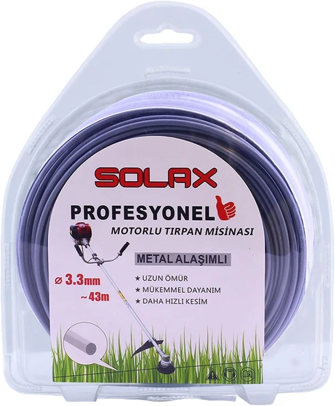Solax 1Lb Misina Motorlu Tırpan Misinası Metal Alaşımlı Misina İpi Teli 3.3 Mm 43 Metre ürün görseli 1