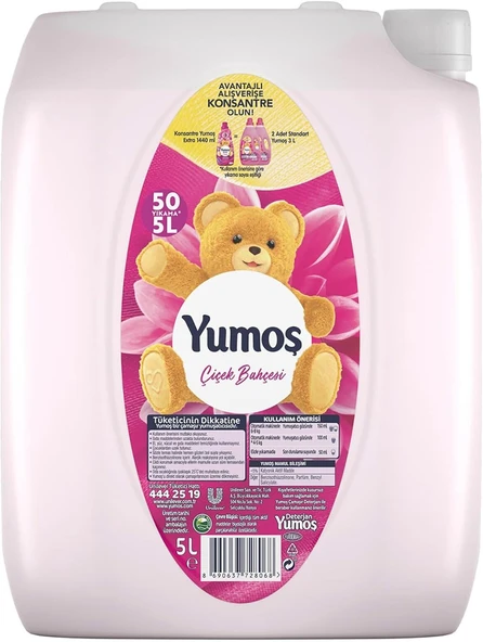 Yumoş Çiçek Bahçesi Yumuşatıcı 50 Yıkama 5 Lt ürün görseli 1