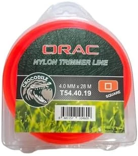 Orac Tırpan Misina, Kare Köşe, Turuncu, 4.0 Mm, 28 M, Model T54.40.19 ürün görseli 1