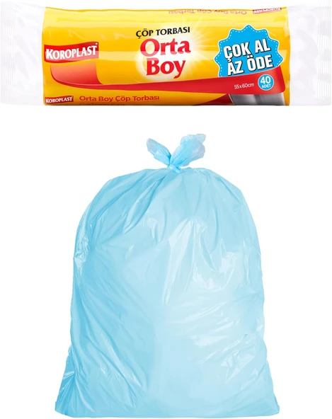 Koroplast Orta Boy 40'Lı Torbası 55X57 Cm (1 X 40 Adet) ürün görseli 1
