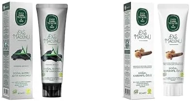 Doğal Macunu Seti (Bambu Karbonlu Karanfil Özlü, 2 X 90 Ml) ürün görseli 1