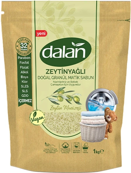 Dalan Zeytinyağlı Doğal Granül Sabun 1000 Gr ürün görseli 1