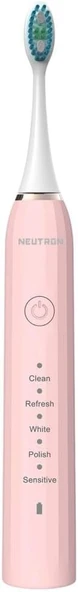 Neutron Ntl-Tb-01Ep Otomati̇k, Şarjli Soni̇k Di̇ş Firçasi, Pembe, 60° Hareketli̇ Başlik ürün görseli 1