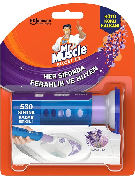 Mr Muscle Lavanta Kokulu Klozet Jeli (1 Tüp X 6 Jel Disk) ürün görseli 1