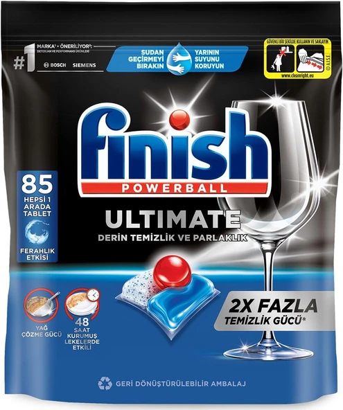 Ultimate 85 Kapsül Bulaşık Makinesi Deterjanı Tableti (1 X 85 Kapsül) ürün görseli 1