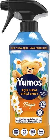 Yumoş Hava Etkisi Sprey Yıkanması Zor Eşyalar İçin Giysi Spreyi Nergis 430 Ml ürün görseli 1
