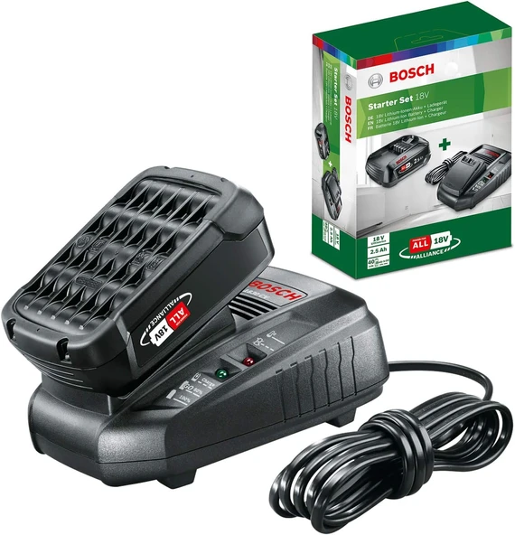 And Garden Volt Akü Al 1830 Cv Şarj Başlangıç Seti, 2.5 Ah Akü, 300L/Saat Debi, 0.365 Kg ürün görseli 1