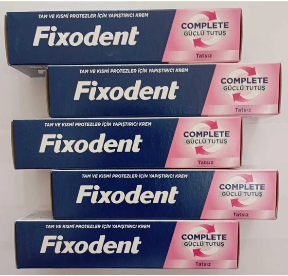 Fixodent Complete Protez Yapıştırıcı Aromasız 47G X5 Adet ürün görseli 1