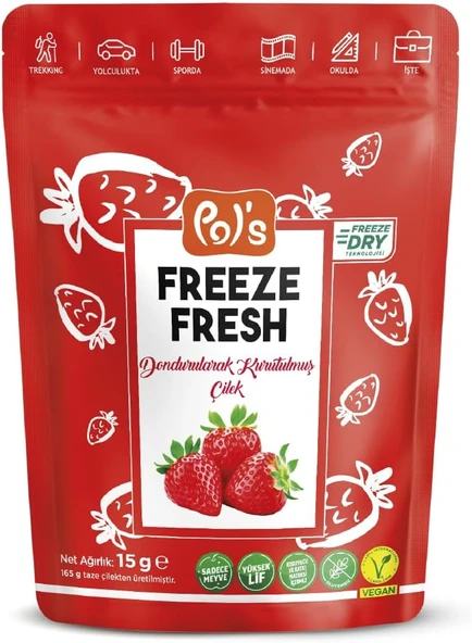 Pol'S Helvart Freeze Fresh Çilek 15 Gr ürün görseli 1