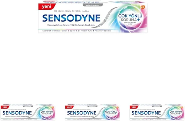Çok Yönlü Koruma Beyazlatıcı Macunu 75 Ml (4 Paketi) ürün görseli 1